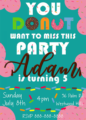 personalized-donut-party-invitation