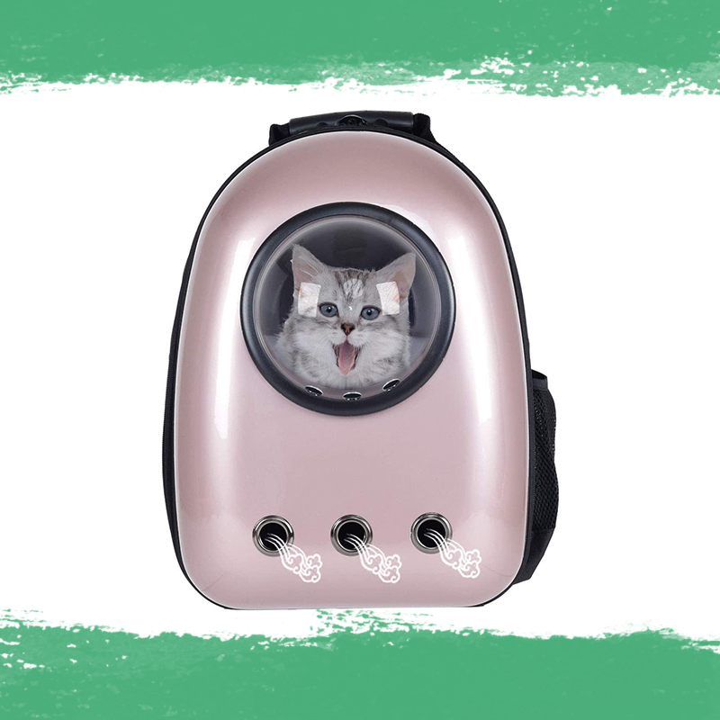 TTP-gift-guide-Giantex Astronaut Pet Cat Dog Puppy Carrier Travel Bag Space Capsule Backpack Breathable